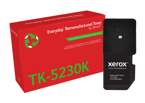 EverydayTM Black Remanufactured Toner by Xerox compatible with Kyocera TK-5230K, Standard capacity