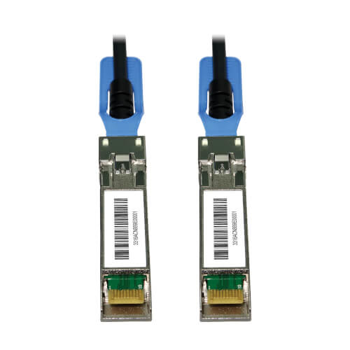 Eaton SFP28 to SFP28 25GbE Passive Twinax Copper Cable (M/M), SFP-H25G-CU4M Compatible, Black, 4 m (13.1 ft.)