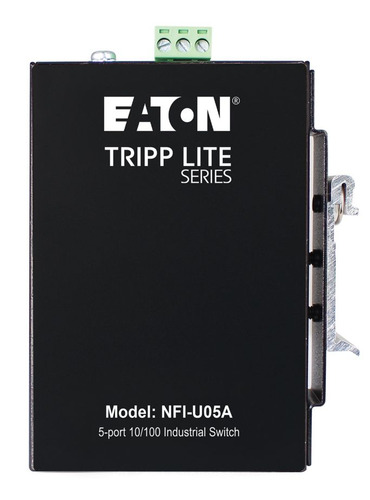Eaton NFI-U05A network switch Unmanaged Fast Ethernet (10/100) DIN rail Black