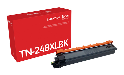 EverydayTM Black Toner by Xerox compatible with Brother TN248XLBK, High capacity