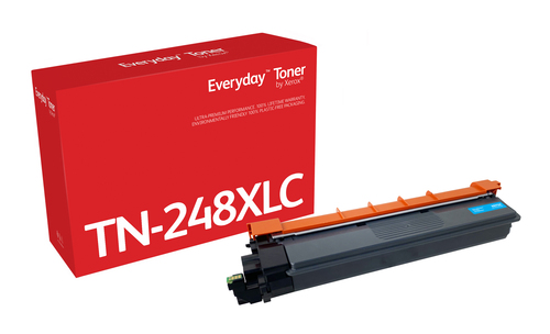 EverydayTM Cyan Toner by Xerox compatible with Brother TN248XLC, High capacity