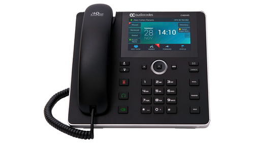 AudioCodes SFB C450HD IP-Phone PoE GbE black