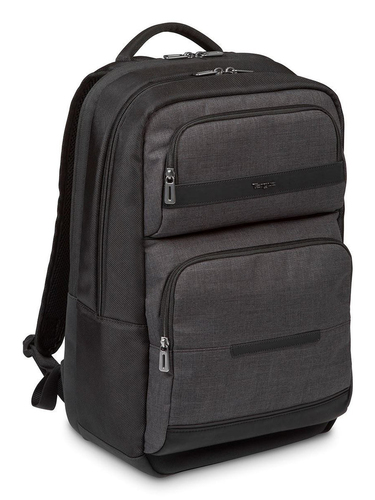 Targus CitySmart backpack Casual backpack Black, Grey Faux leather, Polyurethane (PU)