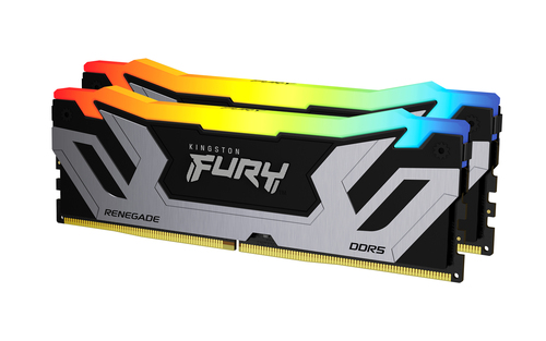 Kingston Technology FURY 48GB 8400MT/s DDR5 CL40 CUDIMM (Kit of 2) Renegade RGB Silver XMP