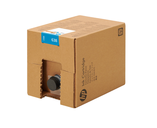 HP 638 10-liter Cyan Stitch Dye Sublimation Ink Cartridge
