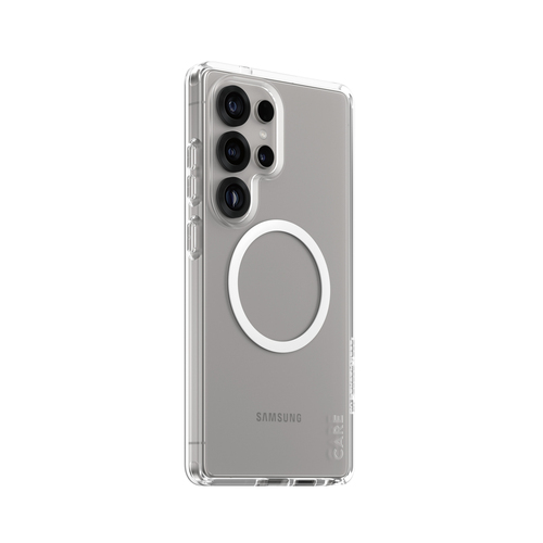 PanzerGlass CARE™ by ® Urban Combat Case Transparent w. White Qi Compatible Samsung Galaxy S25 Ultra