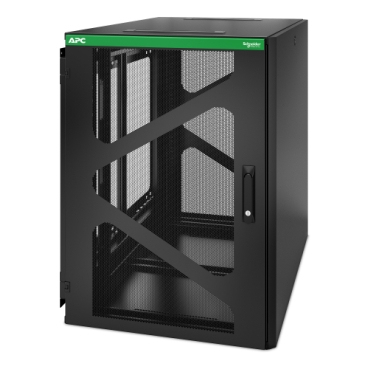 APC NetShelter WX AR118SM - 19inch Wall Patch Cabinet, 18U/HE, 800MM Deep, Side Mount, Mounted