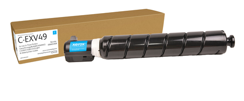 EverydayTM Cyan Remanufactured Toner by Xerox compatible with Canon C-EXV49 (8525B002), Standard capacity