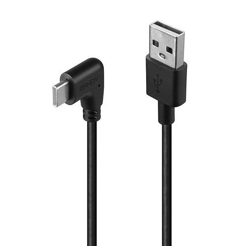 Lindy 32000 USB cable USB 2.0 0.5 m USB A USB C 15 W Black