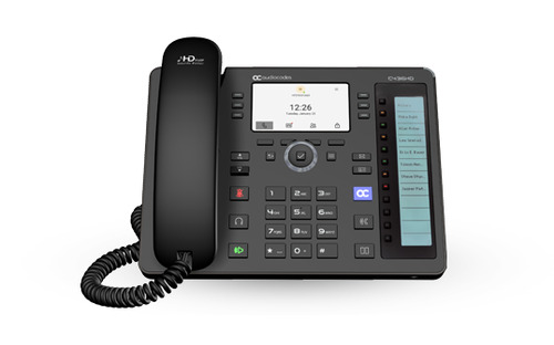 AudioCodes Teams C436HD IP-Phone PoE GbE with an external power supply black