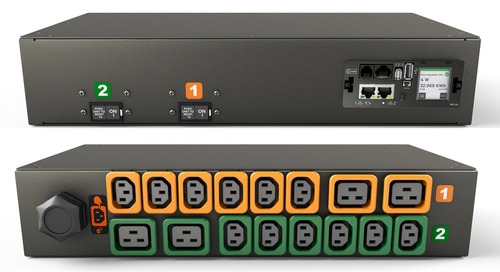 Vertiv Geist MG05M2R1-16PB43-3PS6B2H10-S power distribution unit (PDU) 16 AC outlet(s) 0U Black