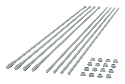 APC NetShelter Aisle Containment, Supporting Rods, 1500 mm, Set of 8, Zinc
