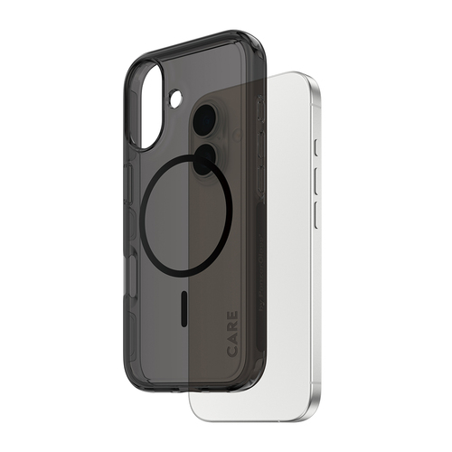 PanzerGlass CARE™ by ® Smokey Case w. Black MagSafe iPhone 17