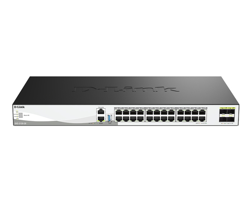 D-Link 28-Port 10G Multi-Gigabit Layer 3 Stackable Managed Switch with 25G Uplinks