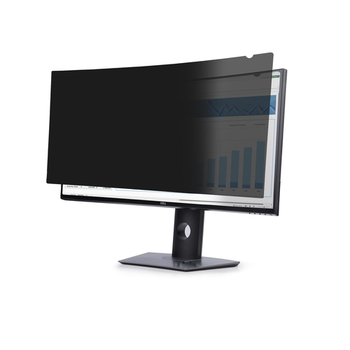 StarTech.com Privacy Screen For Dell U3824DW Curved Ultrawide 21:9 Monitor, Double-Sided Filter Matte/Glossy, Computer Monitor Screen Protector, TAA-Compliant