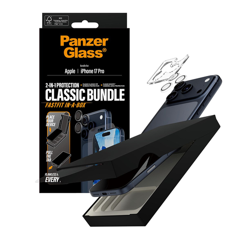 PanzerGlass PG43010 mobile phone screen/back protector Clear screen protector Apple 2 pc(s)