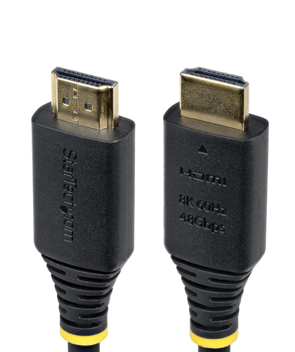 StarTech.com 50cm (1.6ft) Certified Ultra High Speed HDMI Cable, 8K 60Hz/4K 120Hz, HDMI 2.1 Cable with HDR10+ / eARC, 48Gbps, 8K HDMI Cord for Monitor/TV/Display, Flexible TPE Jacket