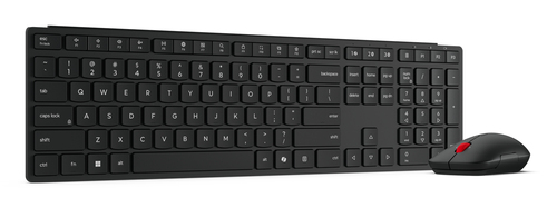 Lenovo 4X31S04830 keyboard Mouse included Home/Office RF Wireless + Bluetooth Italian Black