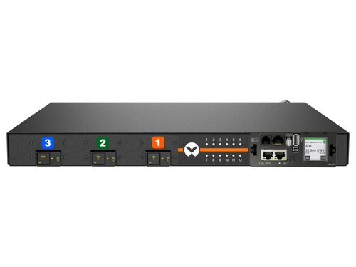Vertiv Geist DUS5M1R6-12CF17-1S02A0H00-S power distribution unit (PDU) 12 AC outlet(s) 0U Black
