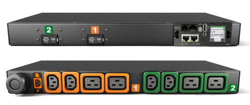 Vertiv Geist MG05M1R1-08P443-3PS6B2H10-S power distribution unit (PDU) 8 AC outlet(s) 0U Black