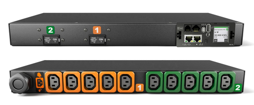 Vertiv Geist MG05M1R1-10L133-3PS6B2H10-S power distribution unit (PDU) 10 AC outlet(s) 0U Black