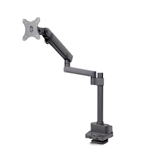 StarTech.com Desk Mount Monitor Arm, Up to 40-inch Screen/17.6lb (8kg), Mechanical Spring-Assisted Arm, C-Clamp/Grommet, Top-Down Installation, Toolless Adjustment