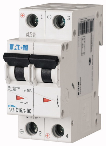 Eaton FAZ-C3/2-DC circuit breaker Miniature circuit breaker Type C