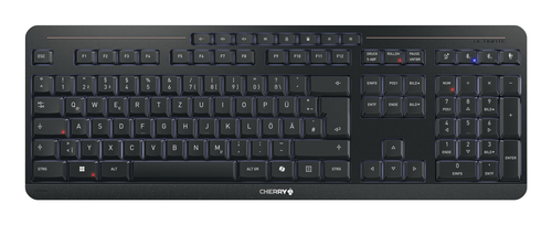 CHERRY Stream ultimate keyboard Home/Office USB + RF Wireless + Bluetooth QWERTZ German Black