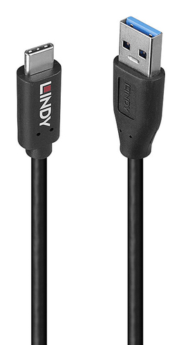 Lindy 36972 USB cable USB 3.2 Gen 2 (3.1 Gen 2) 1.5 m USB A USB C 10 Gbit/s 15 W Black