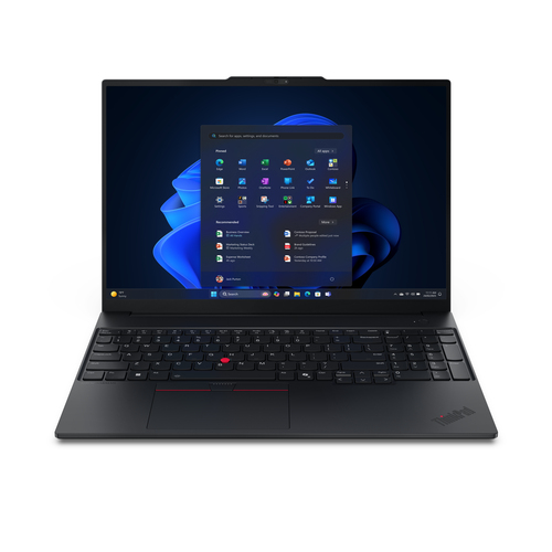 Lenovo ThinkPad E16 Gen 3 (AMD) Copilot+ PC AMD Ryzen™ 5 220 Laptop 40.6 cm (16") WUXGA 16 GB DDR5-SDRAM 512 GB SSD Wi-Fi 6E (802.11ax) Windows 11 Pro Black UK English