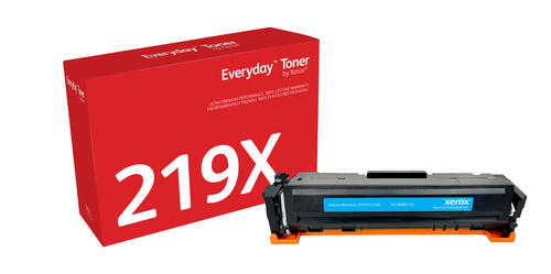 EverydayTM Cyan Toner by Xerox compatible with HP 219X (W2191X), High capacity