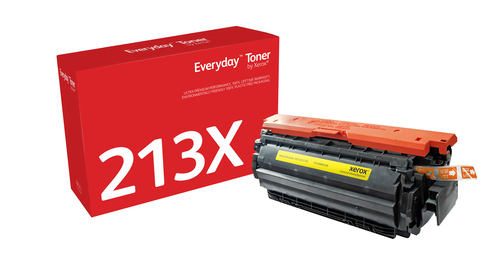 EverydayTM Yellow Toner by Xerox compatible with HP 213X (W2132X), High capacity