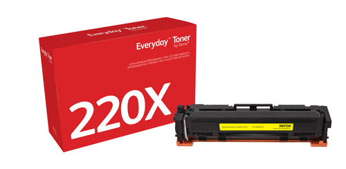 EverydayTM Yellow Toner by Xerox compatible with HP 220X (W2202X), High capacity
