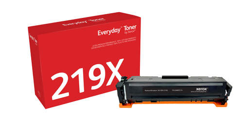 EverydayTM Black Toner by Xerox compatible with HP 219X (W2190X), High capacity