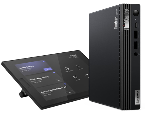 Lenovo ThinkSmart Tiny Kit + Controller Intel® Core™ i3 i3-13100T 16 GB DDR4-SDRAM 256 GB SSD Windows 11 IoT Enterprise Mini PC Black