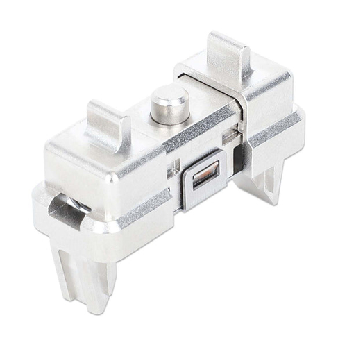 Intellinet 1U Tool-Free Rack Mount Clip (12-Pack), Innovative Solution to Easily Mount 1U Cabinet Accessories in a 10" or 19" Rack without Cage Nut Sets, 12-Piece Set in Jar, Silver