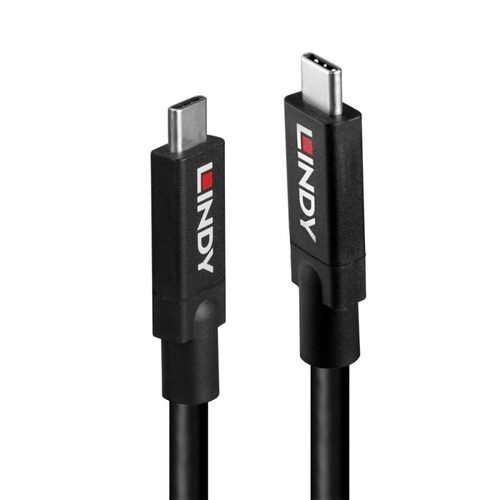 Lindy 43439 USB cable USB 3.2 Gen 2 (3.1 Gen 2) 8 m USB C 10 Gbit/s 100 W Black