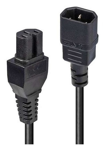 Lindy 30401 power cable Black 1 m IEC C14 IEC C15