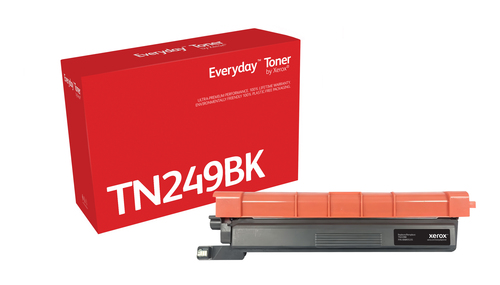 EverydayTM Black Toner by Xerox compatible with Brother TN-249BK, High capacity