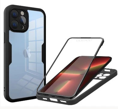 Origin Storage AP-DG-IP16P-BCLR mobile phone case 17 cm (6.7") Cover Transparent, Black