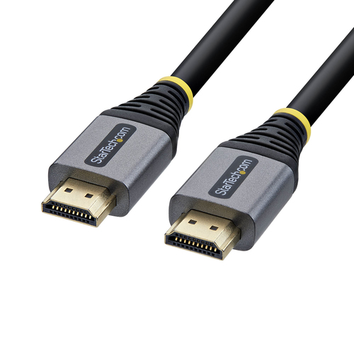 StarTech.com 25ft (7.6m) Premium Certified High Speed HDMI Cable, 4K 60Hz/1440p 144Hz, HDMI 2.0 Cable with HDR10/ARC, 18Gbps, 4K HDMI Cord for Monitor/TV/Display, High-Flex TPE Jacket
