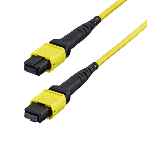 StarTech.com 5m (16ft) MTP®/MPO Fiber Optic Cable, 12F Type-A, OS2 Single Mode MTP/APC Female Fiber Patch Cable, 9/125µm, OFNP Plenum, MTP-12 Fiber Jumper Cord