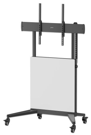 Manhattan Trolley Mount Stand for TV & Monitors (tool free height adjust), For screens:60" to 100",VESA:all between 200x200 to 1000x600mm -check the dimensions of the four mounting holes on back of screen to ensure it fits,Max 80kg,Height 1240 to 1560mm,LFD,Bracket