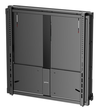 Manhattan Wall Mount for TV & Monitors (Tool Free Height Adjust), For screens 55" to 75", VESA compatibility: all between 200x200mm to 600x600mm - check the dimensions of the four mounting holes on back of screen to ensure it fits, Max 65kg, Black, Bracket