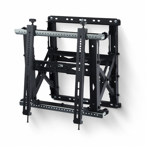 StarTech.com Video Wall TV Mount for up to 70-inch and 154lb (70kg) Displays, Landscape/Portrait Orientation, Bracket with Kickstand Design, Six-Point Adjustments