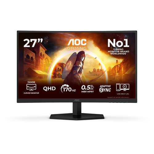AOC G4 Q27G42ZE computer monitor 68.6 cm (27") 2560 x 1440 pixels Quad HD LED Black, Red