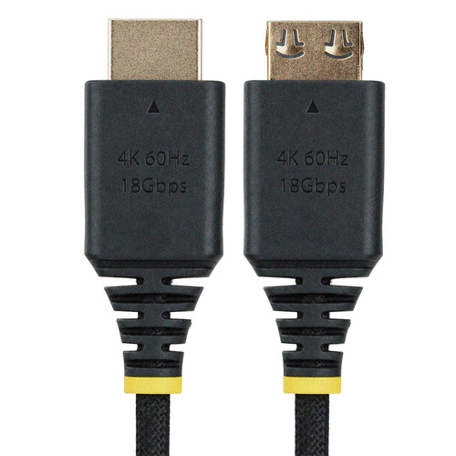 StarTech.com 2m (6ft) High Speed HDMI Cable with Gripping Connector, Ultra Flexible HDMI Cable, 4K 60Hz/1440p 144Hz w/HDR10/ARC, 18Gbps, High Flex Braided HDMI Cord