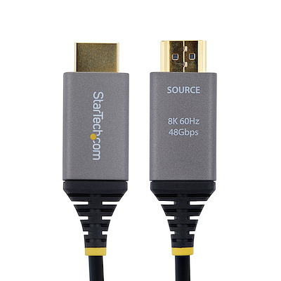StarTech.com 50m (164ft) HDMI 2.1 Hybrid Active Optical Cable (AOC), CMP Plenum, 8K 60Hz, 48Gbps, Ultra High Speed HDMI 2.1/2.0 Cable