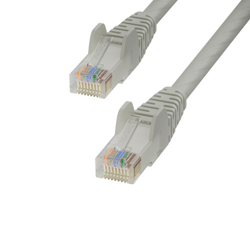 StarTech.com 25m Gray Cat6 Ethernet Cable, Snagless, 100W PoE, UTP, 24AWG Pure Bare Copper Wire, RJ45 Network Patch Cord w/Strain Reliefs, Individually Tested