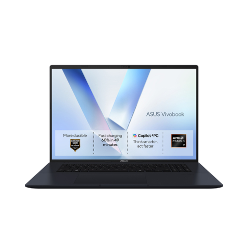 ASUS Vivobook 18 M1807GA-S8013W Copilot+ PC AMD Ryzen™ AI 7 445 Laptop 45.7 cm (18") WUXGA 16 GB DDR5-SDRAM 512 GB SSD Wi-Fi 6 (802.11ax) Windows 11 Home Blue